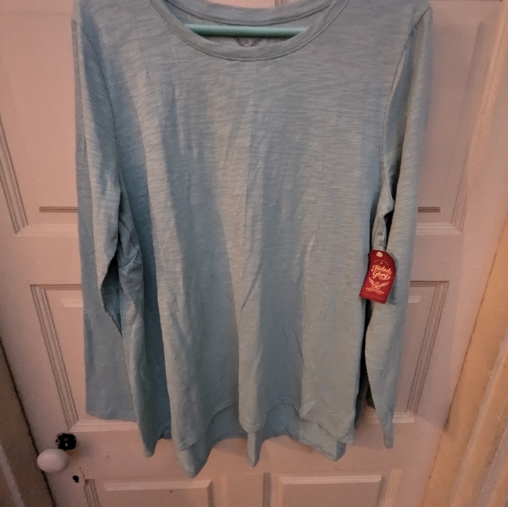 NWT Long Sleeve Peplum Tee